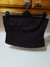 Excellent very dark rich chocolate brown bodice strapless top size 12 Next