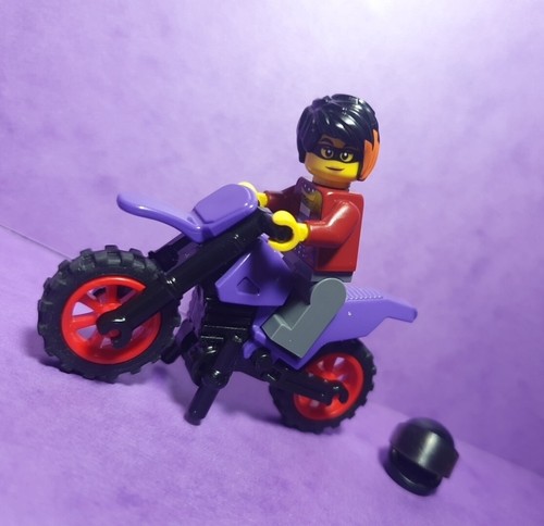 Lego purple motorbike - lego,