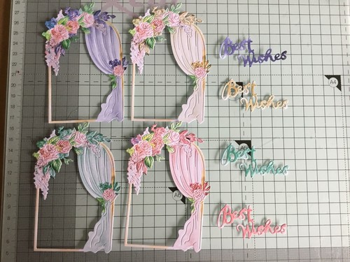 Tattered lace floral drapery - floral,