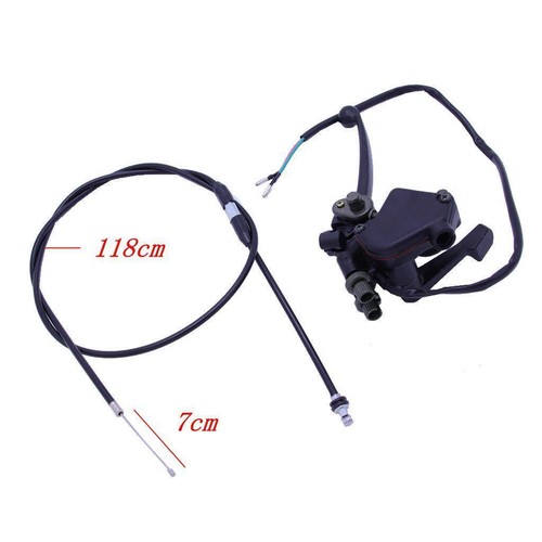 Thumb throttle with - throttle, brake