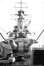 Nnn-47 Naval, HMS Marlborough, After View Turrets. Photo