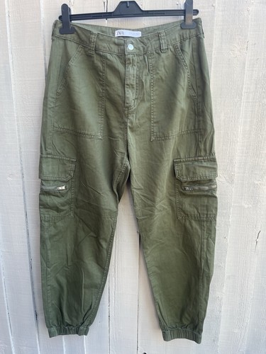 Zara khaki cargo jogger - zara,