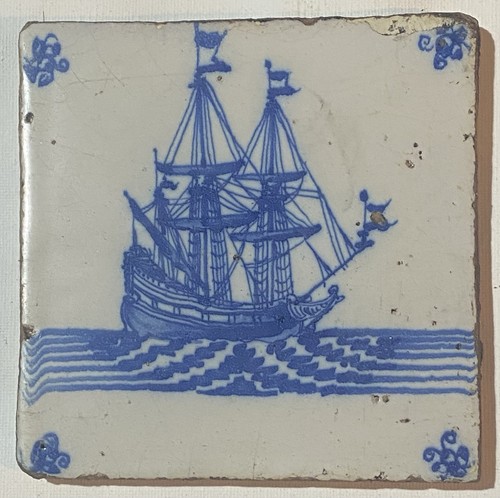 Dutch tile ship - dutch, ship,