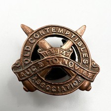 Genuine WW1 Old Contemptibles Association 1914 Toye Made Original Lapel Badge