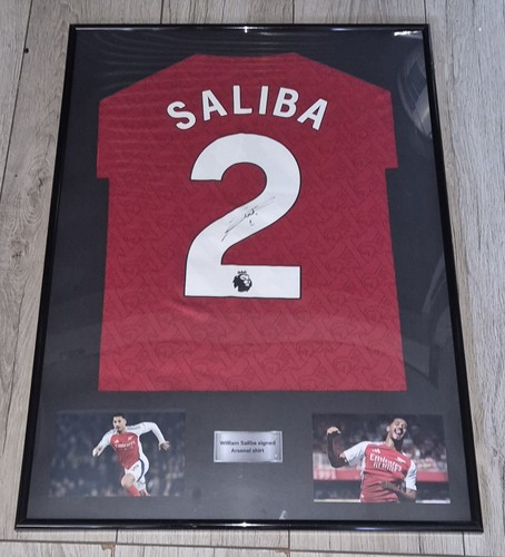 Signed football shirt saliba - signed,