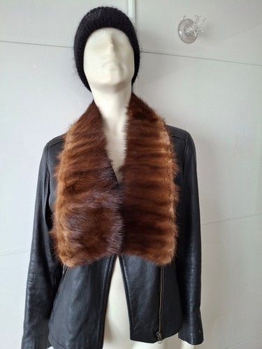 Vintage brown mink fur - mink,