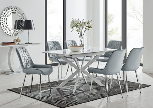 Lira 120cm white extending - lira,