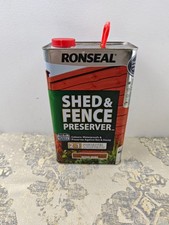 Ronseal RSLSFAB5L 5 Litre Shed and Fence Preserver - Autumn Brown