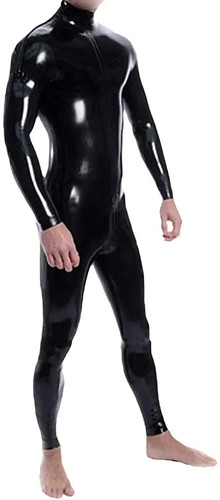 Black latex rubber - latex, catsuit