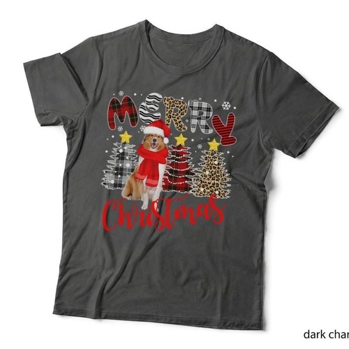 Rough collie merry - rough, christmas