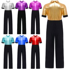 UK Kids Boys Shiny Metallic