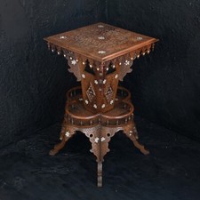 Exceptional 19th Century Hand Crafted Syrian Inlaid Moorish Table