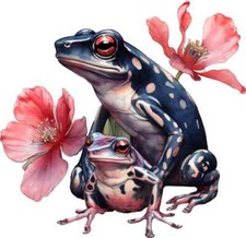Mom Baby Frogs Rainforest