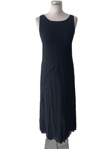 Nitya black sleeveless layered - black,