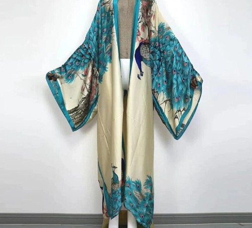 Peacock kimono batwing - peacock,