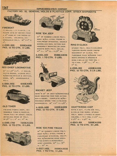 1961 advert general molds - molds, toy