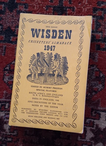 1947 wisden skinny linen - 1947,