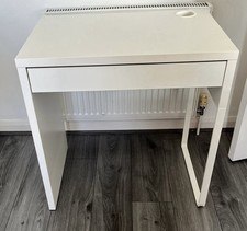 IKEA Micke Computer/ Make-Up Desk With Drawer For Home & Office 73x50cm (white)