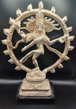 Nataraja Large Metal Statue Of The Hindu God Shiva As The Divine Cosmic Dancer