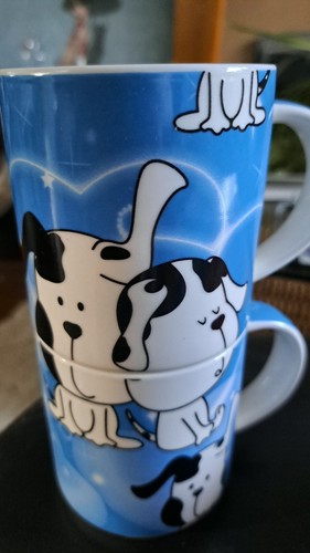 Ethos dog stacking mugs - ethos,