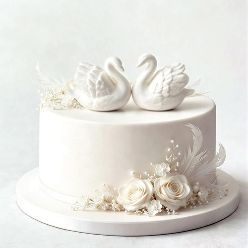 Hoteam pcs swan cake topper - pcs,
