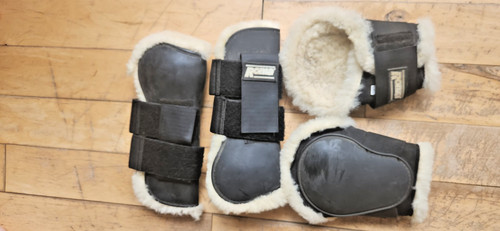Roma plastic sheepskin - plastic/sheepskin, open