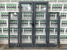 1930s FRENCH DOORS WITH WINDOWS CRITTALL SINGLE GLAZED HERITAGE WOOD EXTERNAL