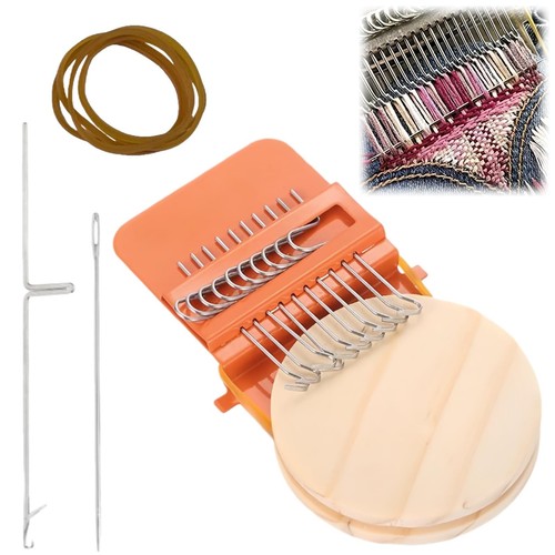 Darning loom weaving - darning,