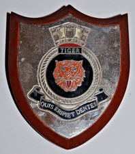 Vintage HMS Tiger desk plaque