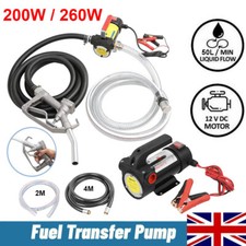 12V ELECTRIC DIESEL FUEL TRANSFER PUMP OIL DISPENSER 50L/MIN FUEL EXTRACTOR UK