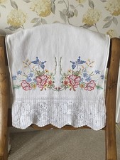 Vintage Extra Long Lace Edged