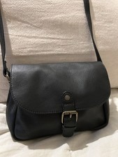 Fat Face Black Leather Small