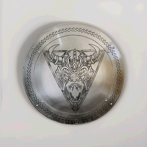 Metal viking shield - viking,