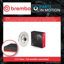 2x Brake Discs Pair Solid fits