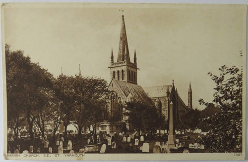 Vintage postcard parish - vintage, of