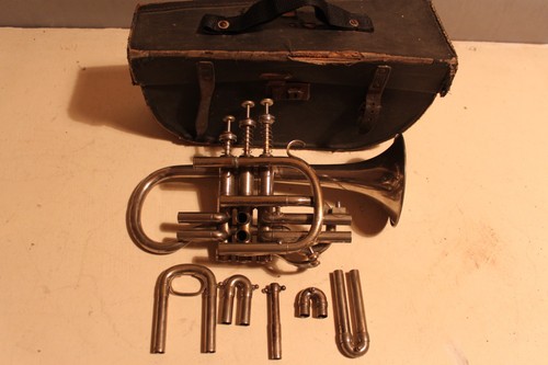 Silver french cornet - silver,