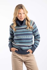 Weird Fish Annecy Fair Isle Roll Neck Jumper