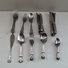 49 Piece, 6 Settings, Kings Pattern Cutlery Set, Korea Stainless Steel