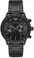 Emporio Armani Watch for Men AR11121, Chronograph Movement Stainless Steel Strap