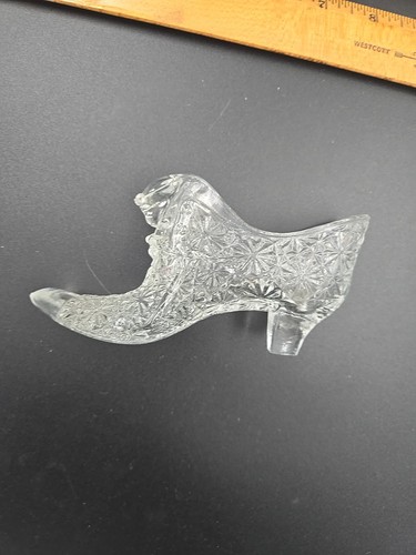 Fenton vintage glass slipper - fenton,
