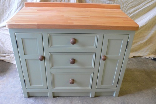 Solid pine shaker kitchen - pine, base