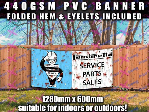 Lambretta banner sign indoor - lambretta,