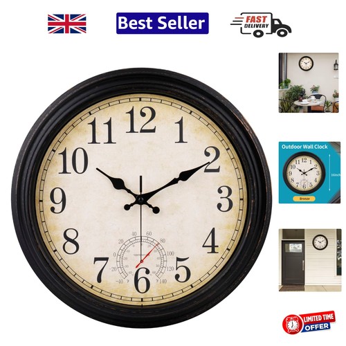 Large 40cm vintage wall clock - wall,