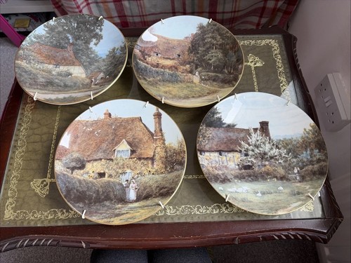 Coalport china wall plates - china,