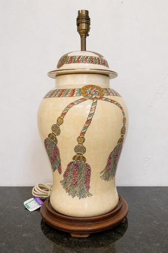 Ceramic table lamp ginger jar - lamp,