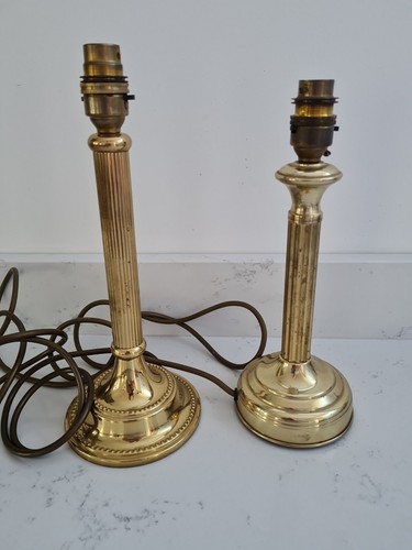Brass table lamps bedside - table,