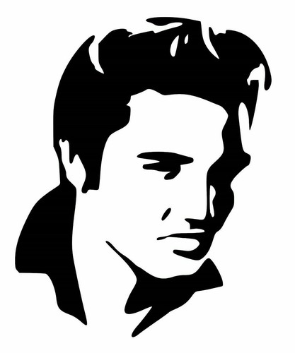 Vinyl elvis presley decal - presley,