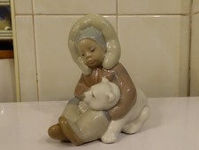 Lladro Eskimo with Polar Bear.