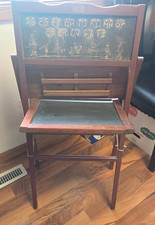 Vtg Child's Wooden School desk