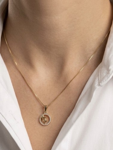 14k gold plated - treble, clef